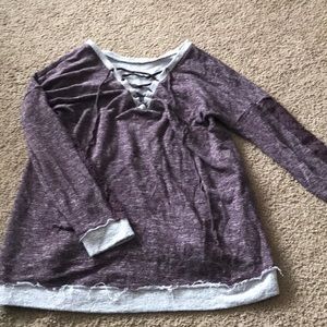 Maurices tie up sweater